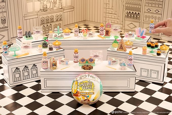 MGA's Miniverse Make It Mini Honeydukes Harry Potter (2 Pack) Mini Collectibles, Mystery Blind Packaging, DIY, Resin Play, Replica Food, NOT Edible, Collectors, 8+