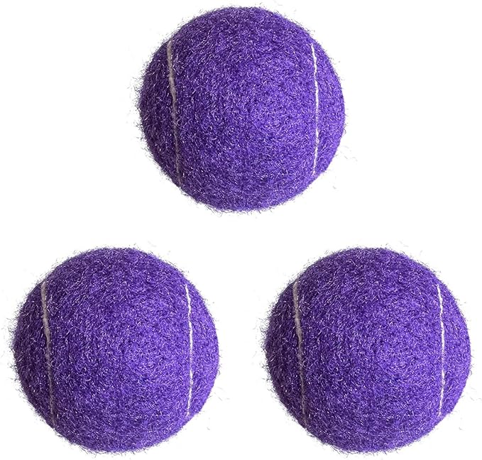 QF ENTHUSY Pink Tennis Balls, 3 Pack Colored Tennis, Suitable for Beginner, Training, Matches & Practice Sessions