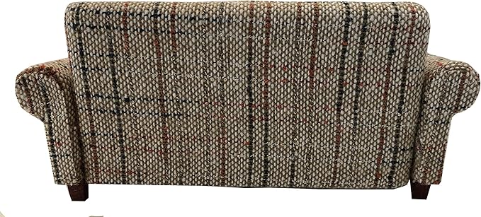 Brown Dollhouse Sofa Couch, Miniature Living Room Furniture Loveseat, Accessories for 6 inch Dolls, 1/12 Scale, Retro