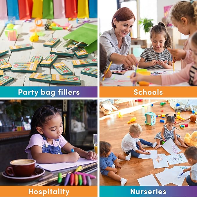 THE TWIDDLERS 288 Sets of 4-Packs (1,152 Bulk Crayons) Non-Toxic Individual Box for Kids, Back to School Supplies, Classrooms, Restaurants Bulk Crayons Coloring Activity, Party Bag Fillers