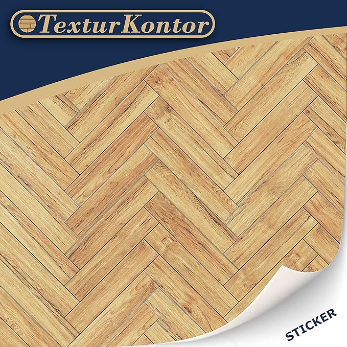 3 Sheets Self-Adhesive Flooring for Dollhouse 1:12 Scale (Herringbone Parquet)