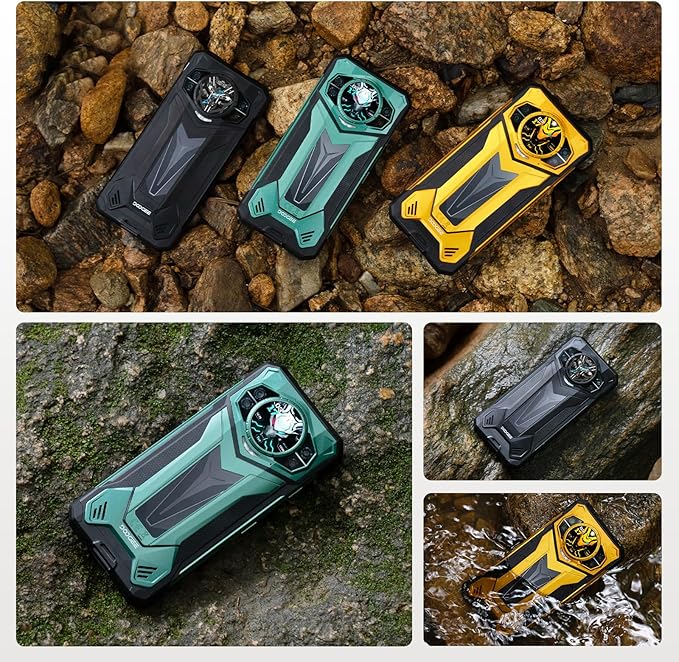 DOOGEE S200 Ultra Rugged Phone Unlocked, 5G Android 15 with 1.32" Secondary Display, 48GB+1TB Storage, 11000mAh, 66W Fast Charge, AI Quad Camera 100MP+32MP, 6.72" Rugged Smartphone Dual SIM/NFC/OTG