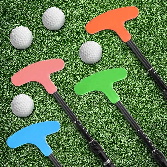 Micnaron 4 Pack Mini Golf Set, Golf Putter Men & Women Two-Way Golf Putter, Right/Left Handed Golf Club Indoor/Outdoor