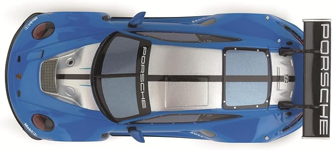 Carrera Hybrid Racing Car Porsche 911 GT3 R Blue Thunder 1:50 Scale Front and Rear Lights USB-C Rechargeable RC Additional Vehicle