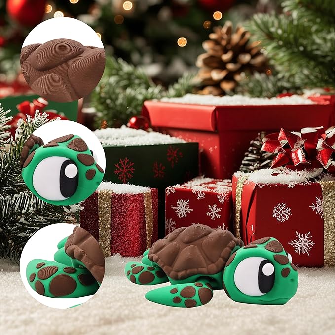 5.3 inches 3D Printed Animal Figurines, Articulated Fidget Toys, Flexible Zoo Themed Desk Decor, Gifts, Office Display, Collectible Miniature Animals for Boys and Girls