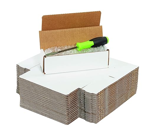 Box USA BM776 7"L x 7"W x 6"H, White (Pack of 50)