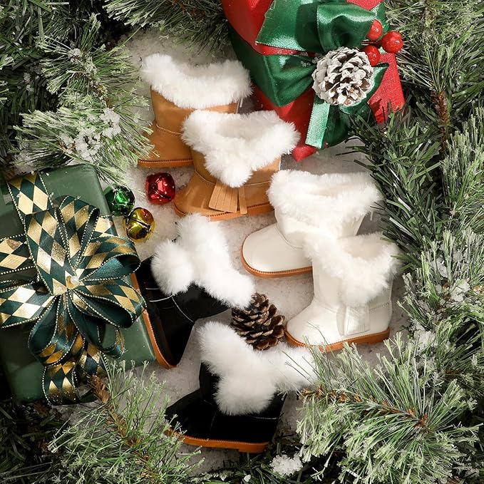 Bencailor 3 Pairs Winter 18 Inch Doll Boots and Shoes Christmas Dolls Shoes American Themed Boots Skates for Dress up(Fresh Style)