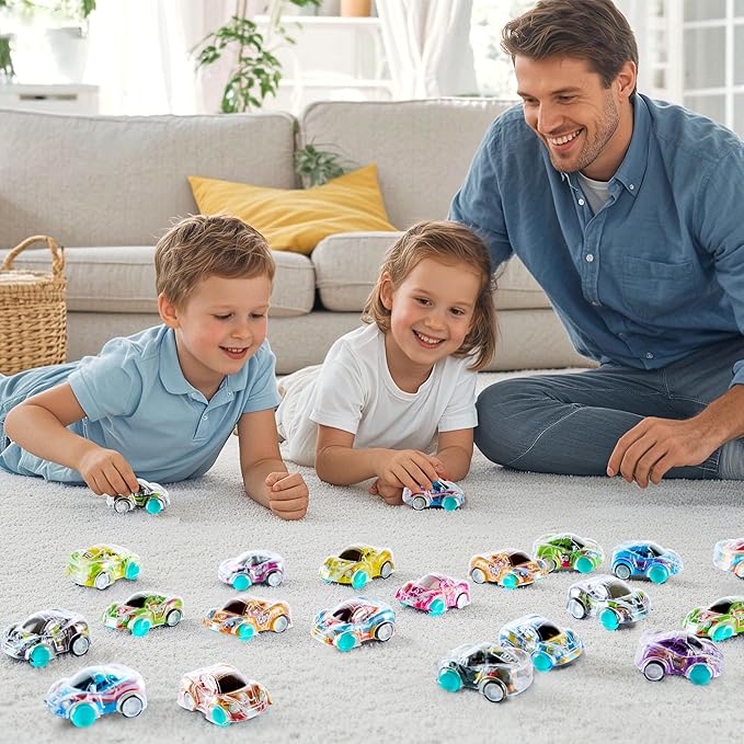 JOYIN 100 Pcs Mini Pull Back Cars, Bulk Toy Cars Party Favors for Kids 8-12, Treasure Box Prizes for Classroom, Pinata Stuffers, Goodie Bags Stuffers, Birthday Gifts Carnival Prizes