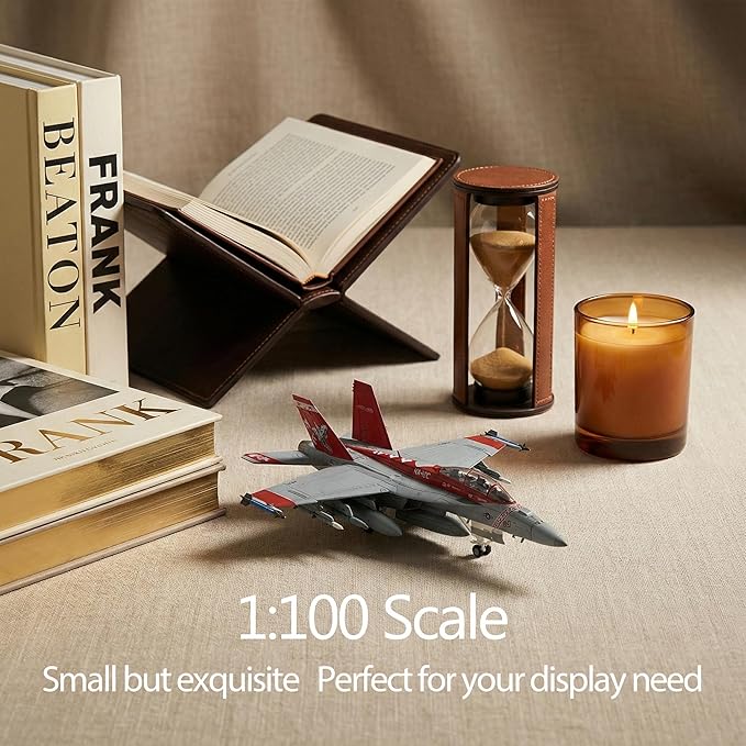 F/A-18F Super Hornet Die-cast Airplanes-1/100 Scale VFA-102 Diamondbacks Metal Aircraft Model for Collector, Aviation Enthusiast-Premium Collectiable with Display Stand