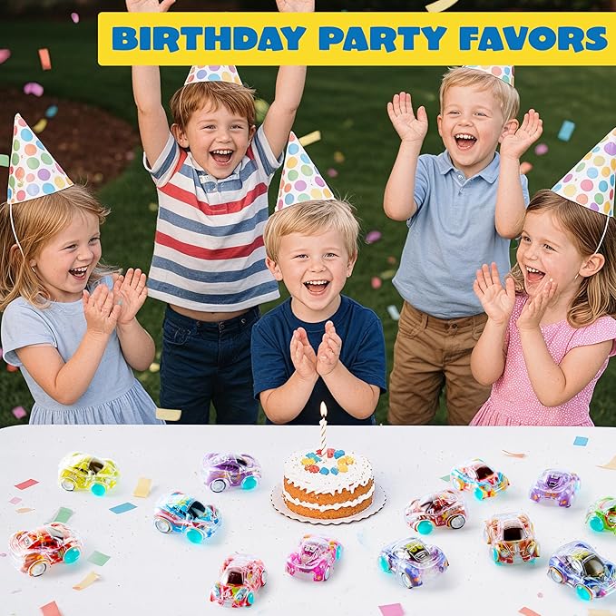 JOYIN 100 Pcs Mini Pull Back Cars, Bulk Toy Cars Party Favors for Kids 8-12, Treasure Box Prizes for Classroom, Pinata Stuffers, Goodie Bags Stuffers, Birthday Gifts Carnival Prizes
