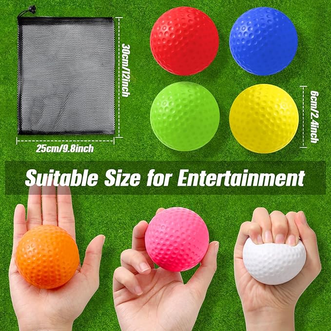 Libima Mini Golf Stress Ball Bulk Foam Practice Balls Stress Relief Sports Ball Training for Golf Birthday Party Favors Carnival Classroom Reward Indoor Outdoor
