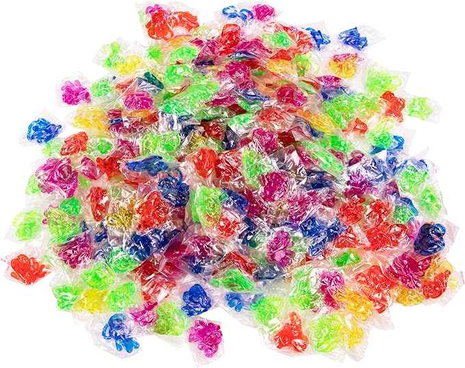 350 Pcs Bulk Sticky Hands for Kids - Slappy Slap Little Small Hands Sticky Toy - Goodie Bags Stuffers Party Favors for Birthday, Treasure Box, Hand Game 4-8, 8-12 - Easter Basket Fillers