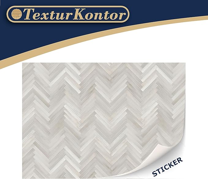 3 Sheets Self-Adhesive Flooring for Dollhouse 1:12 Scale (White Oak Herringbone)