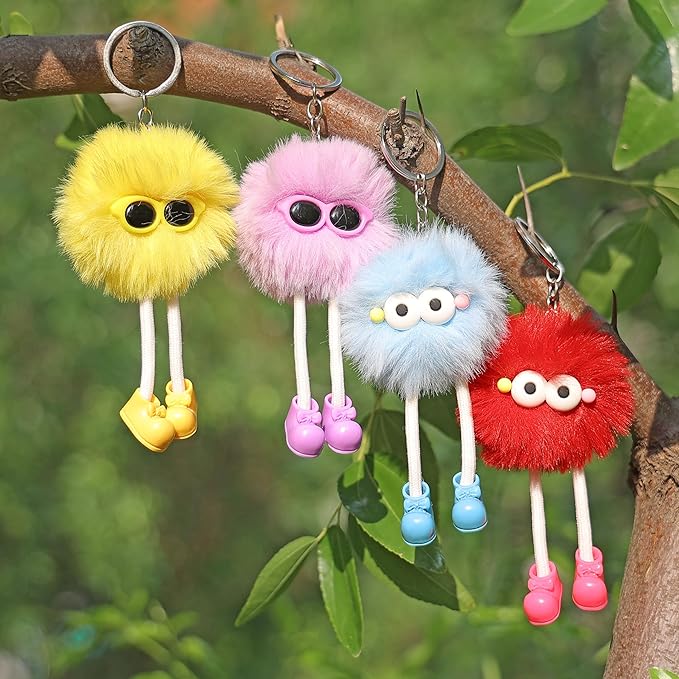 24 PCs Party Favors Keychains - Keychain Valentines for Kids Valentines Day Gifts for Kids Classroom Goodie Bags Pinata Toys Classroom Prizes Elementary Carnival Prizes in Bulk