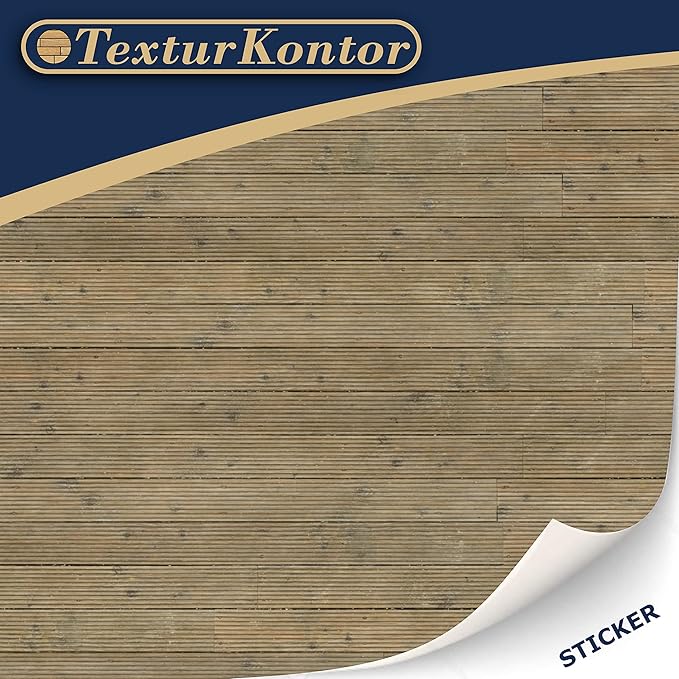 3 Sheets Self-Adhesive Flooring for Dollhouse 1:12 Scale (Decking)
