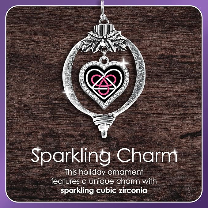 Inspired Silver - Softball - Silver Christmas Ornament - Unique Charm Christmas Tree Ornament - Holiday Hanging Decoration