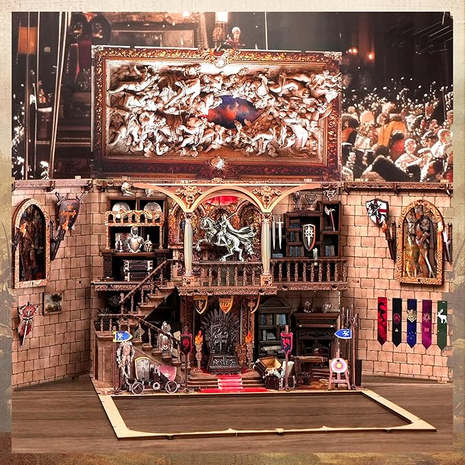 Book Nook Kit - DIY Tiny Home Dollhouse with Sensor LED Light | Enchanting 3D Puzzle Insert for Adults & Teens | Ideal Crafts for Heartfelt Gifts & Everyday Creativity