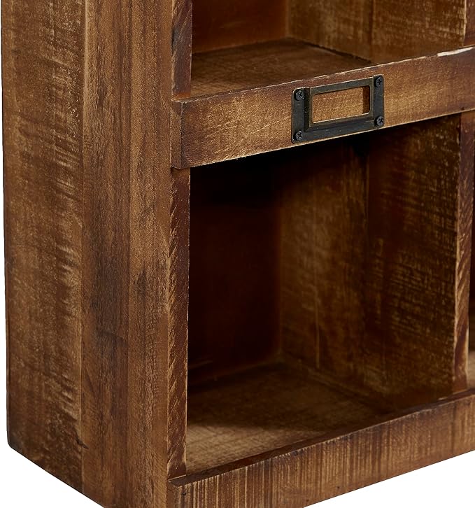 Deco 79 45887 Wall Shelf, Brown,18"L x 7"W x 42"H