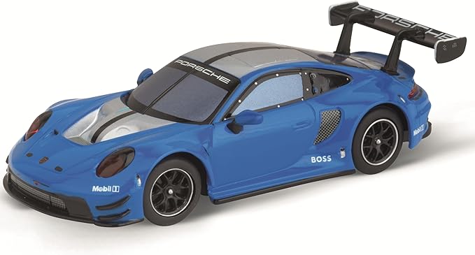 Carrera Hybrid Racing Car Porsche 911 GT3 R Blue Thunder 1:50 Scale Front and Rear Lights USB-C Rechargeable RC Additional Vehicle